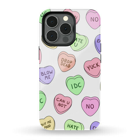 Conversation Hearts Phone Case